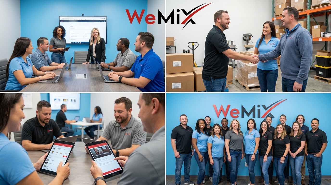 WeMix concrete delivery truck - modern concrete delivery partnership